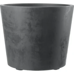 DEROMA - Pot Vaso Millennium, à réserve d'eau, coloris anthracite - D.59cm