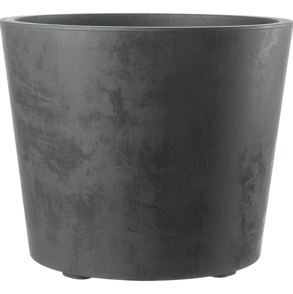 DEROMA - Pot Vaso Millennium, à réserve d'eau, coloris anthracite - D.59cm