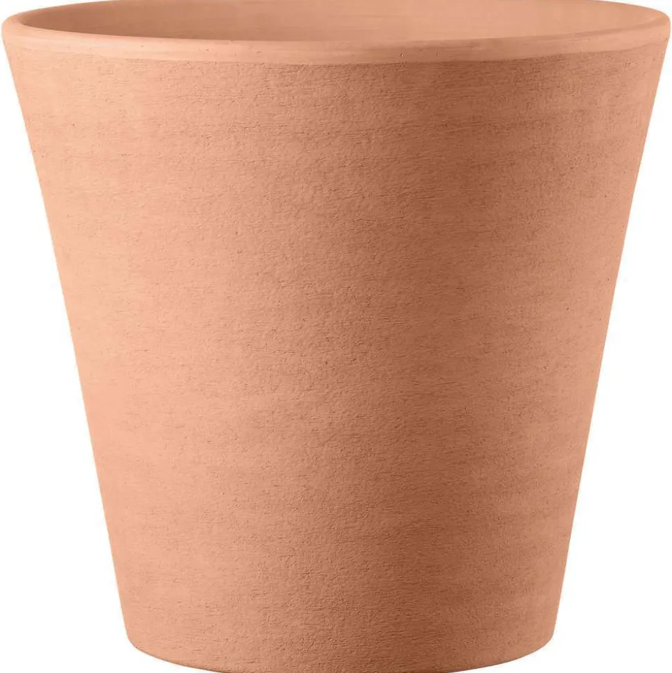 DEROMA - Vase Conico Primitivo White en terre cuite Ø 49 x H. 45,8cm
