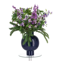 DESIGN PLANTS - Bouquet artificiel lié à la main violet vienna 85cm