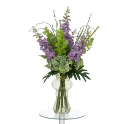 DESIGN PLANTS - Bouquet artificiel lié à la main yara portland – violet 90cm