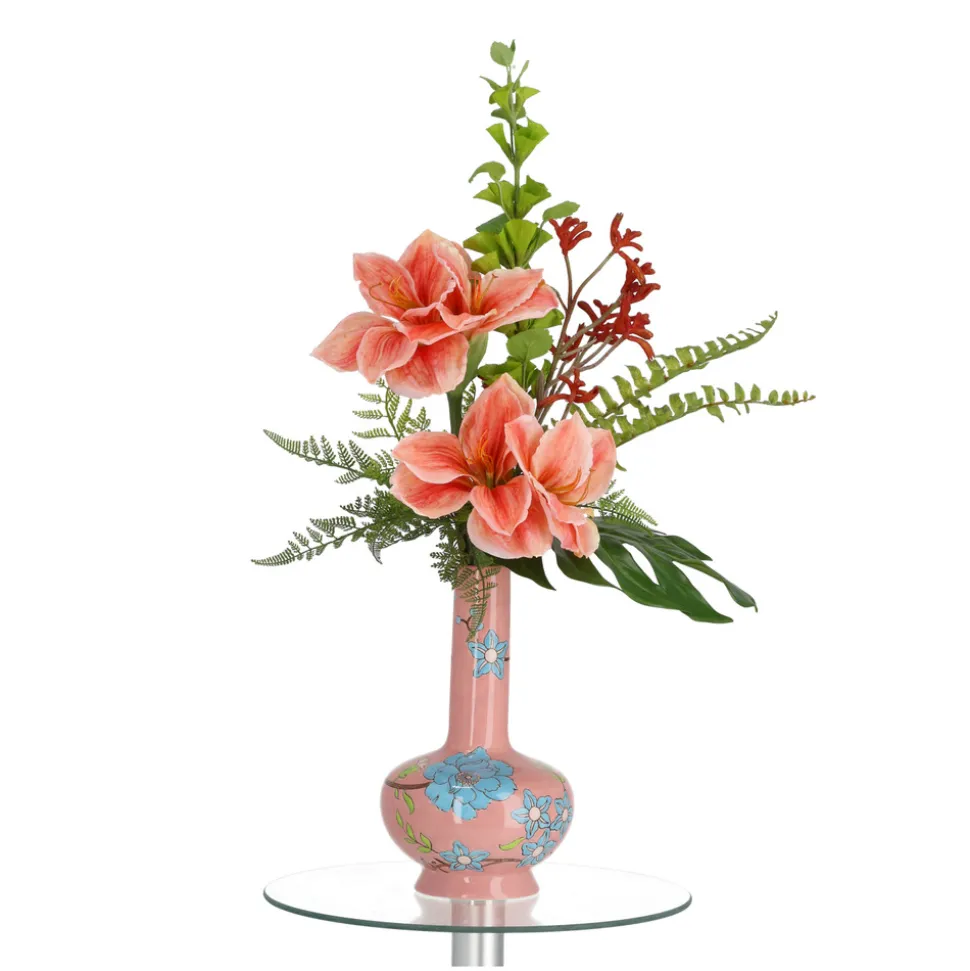 DESIGN PLANTS - Bouquet artificiel entrelacé mia oslo rose