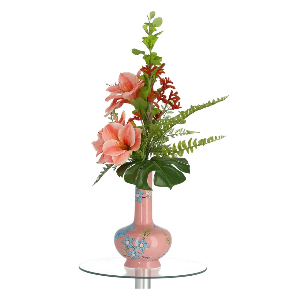 DESIGN PLANTS - Bouquet artificiel entrelacé mia oslo rose