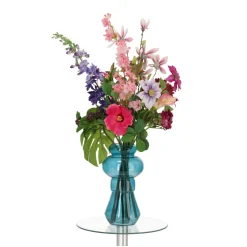 DESIGN PLANTS - Bouquet d'art artisanal heather glasgow - rose/violet