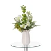 DESIGN PLANTS - Bouquet d'art artisanal vivienne madrid blanc 45cm