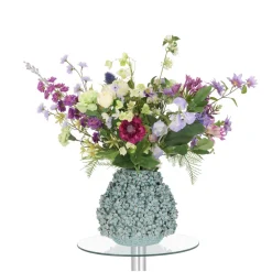 DESIGN PLANTS - Bouquet d'art artisanal violet bucharest 70cm