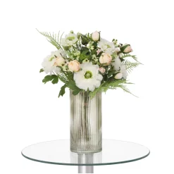 DESIGN PLANTS - Bouquet d'art artisanal frieda bern 35cm blanc
