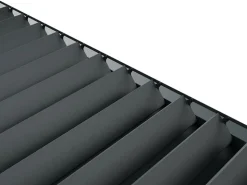 DIRECT ABRIS - Pergola bioclimatique adossée motorisée 12m² 3x4m gris anthracite stellar - eclairage intégré