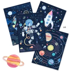 DJECO - Carte à gratter mission cosmique