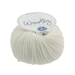 DMC - Laine Woolly 100% Merinos : blanc 50g