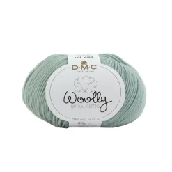 DMC - Pelote Woolly en laine mérinos coloris bleu 137 - 50 g