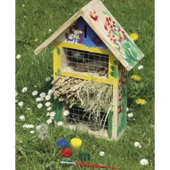 DOBAR - Kit de bricolage pour hôtel à insectes pour enfants naturel