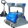 Dolphin robot electrique de piscine fond, parois et ligne d'eau avec chariot - ms4
