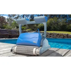 Dolphin robot electrique de piscine fond, parois et ligne d'eau avec chariot - ms4