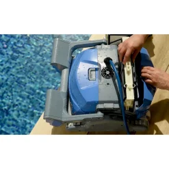 Dolphin robot electrique de piscine fond, parois et ligne d'eau avec chariot - ms4