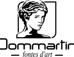 DOMMARTIN - Fontaine borne téthys gris 7016 avec robinet rounded h. 95cm x l. 15cm