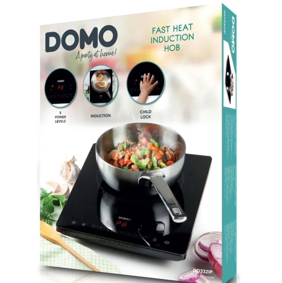 Domo table de cuisson à induction posable 2000w noir - do332ip