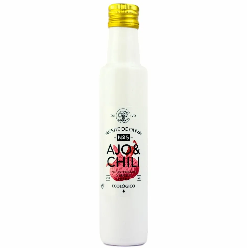 DON GASTRONOM - Huile olive extra vierge bio - infusée à l'ail et au chili