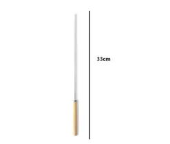 DOWNYPAWS - 35 brochettes en acier inoxydable de 13,7 pouces avec poignées