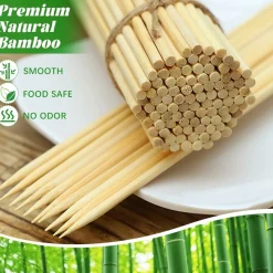 DOWNYPAWS - 200 brochettes en bois de bambou, adaptées à plusieurs scénarios