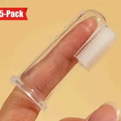 DOWNYPAWS - 5 brosses à dents en silicone pour chiens, chats et amphibiens