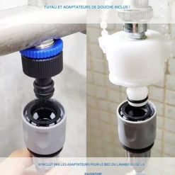 DOWNYPAWS - 3 en 1pomme de douche