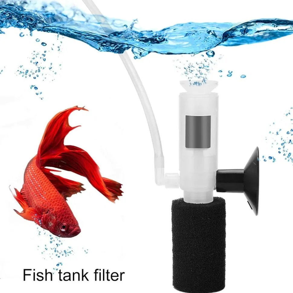 DOWNYPAWS - 2 filtres miniatures pour aquarium