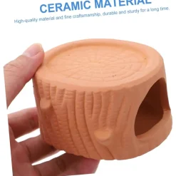 DOWNYPAWS - 2 grottes en céramique - décoration et cachette aquarium