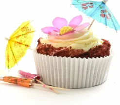 DOWNYPAWS - 100 mini bâtons de parapluie octogonaux pour la décoration des cocktails