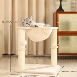 DOWNYPAWS - Arbre à chat avec hamac