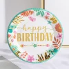 DOWNYPAWS - Assiettes d'anniversaire jetables
