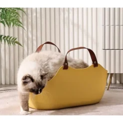 DOWNYPAWS - Bac à litière chat bassin portable