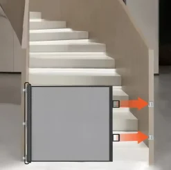 DOWNYPAWS - Barrière de protection pliable et portable: filet d'isolement sécuritaire pour chats et chiens