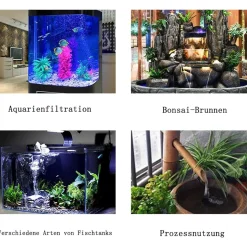 DOWNYPAWS - Bomba de agua multiusos para estanque, acuario y jardín