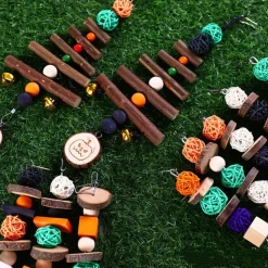 DOWNYPAWS - Boucles de perles en bois de pomme pour rongeurs type b