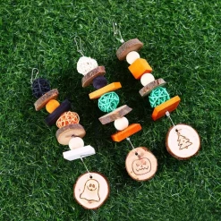 DOWNYPAWS - Boucles de perles en bois de pomme pour rongeurs type b