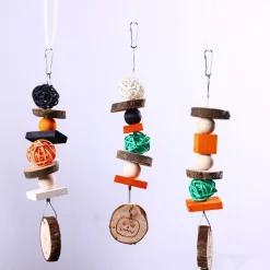 DOWNYPAWS - Boucles de perles en bois de pomme pour rongeurs type a