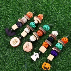 DOWNYPAWS - Boucles de perles en bois de pomme pour rongeurs type a