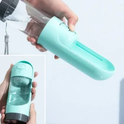 DOWNYPAWS - Bouteille d'eau portable pour voyage et animaux de compagnie - fontaine à boire avec filtre, fourniture d'extérieur