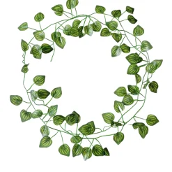 DOWNYPAWS - Branches de plantes artificielles, fleurs artificielles, vignes en guirlande, feuilles de pastèque 12 pièces