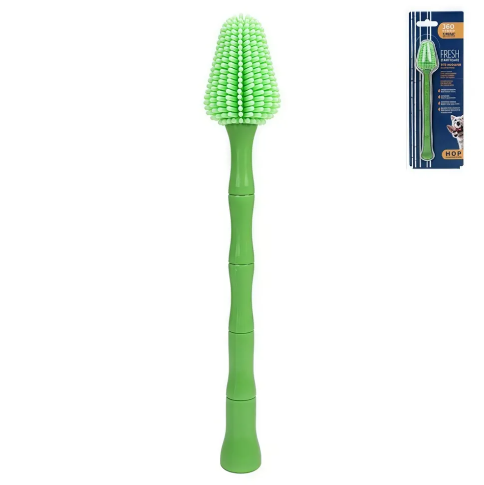 DOWNYPAWS - Brosse à dents 360° en silicone souple pour chiens