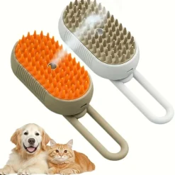 DOWNYPAWS - Brosse à vapeur universelle pour chats et chiens (2 pièces)
