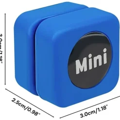 DOWNYPAWS - Brosse de nettoyage-brosse magnétique pour aquarium-3*3*2.7cm-bleu