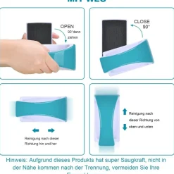 DOWNYPAWS - Brosse magnétique nettoyage - aquarium et verre