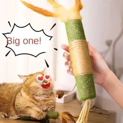 DOWNYPAWS - Bâtonnets de dentition à herbe à chat : jouet anti-ennui résistant aux morsures