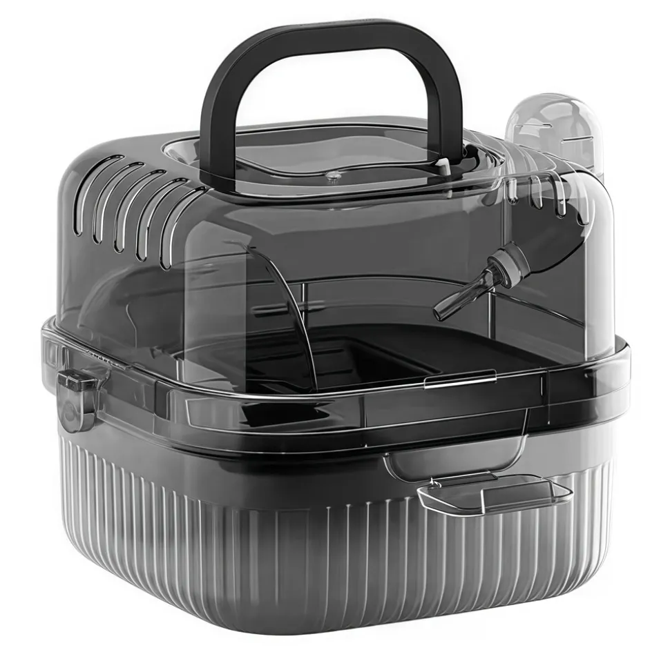 DOWNYPAWS - Cage extérieure portable pour hamster, écureuil planeur en sucre et ours doré - fournitures petits animaux