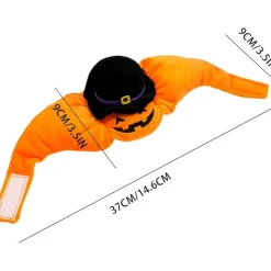 DOWNYPAWS - Chapeau de chat halloween-chapeau citrouille-m (longueur 37cm ​​largeur 9cm hauteur 9cm)