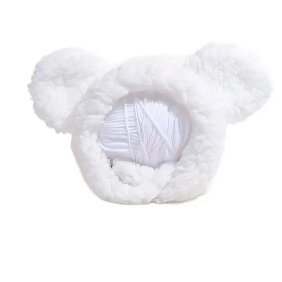 DOWNYPAWS - Chapeau ours pour animaux de compagnie, col règlable