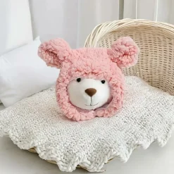 DOWNYPAWS - Chapeau ours pour animaux de compagnie, col règlable