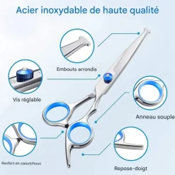 DOWNYPAWS - Ciseaux de toilettage pour chien